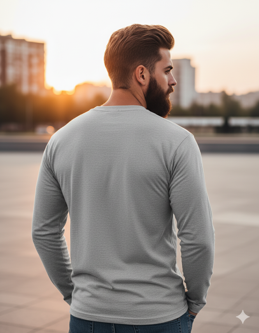 Premium 100% Cotton Unisex Full Sleeve T-Shirt | 180 GSM